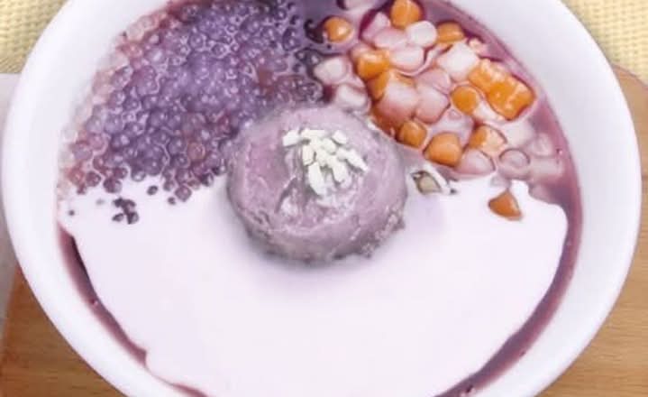 Ube Coconut Purple Rice Porridege 紫薯椰奶紫米露